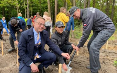 Udział Służby Więziennej w otwarciu Szkółki Leśnej